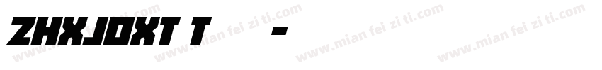 zhxjoxt t字体字体转换